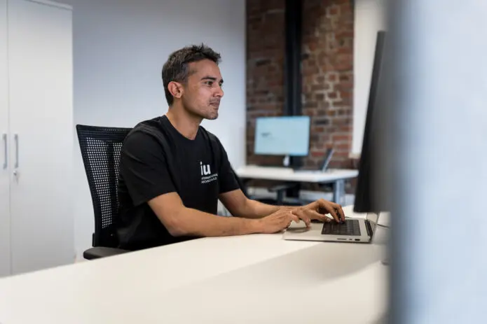 Man working at desk