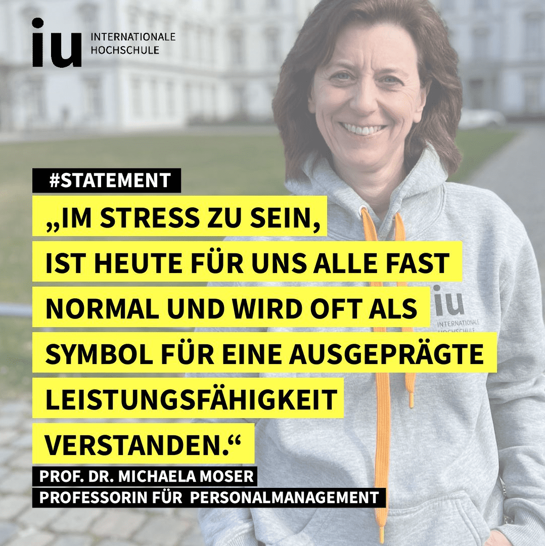 Statement Professorin Manuela über Stress