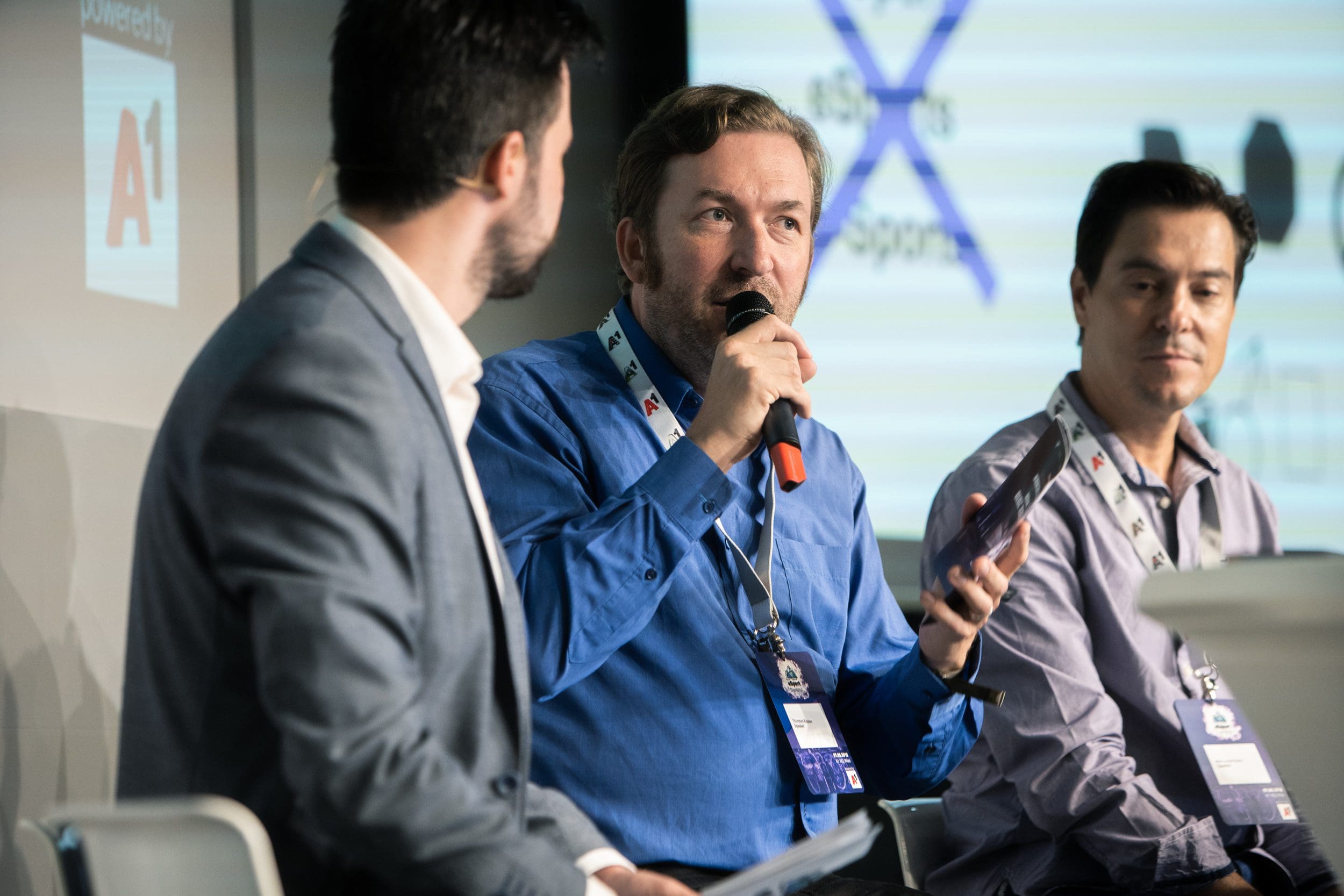 Thorsten bei der eSport Summit in Wien (Foto von Gela Rachinger). 